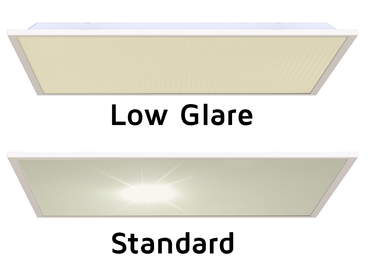 Low Glare Ashley Panel VS. a standard panel 